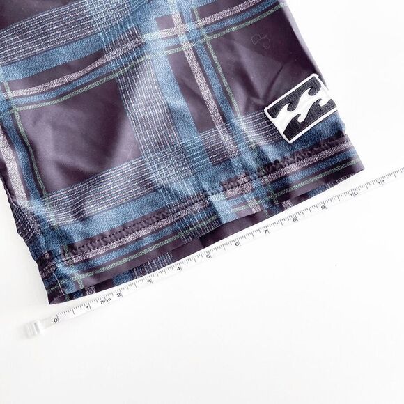 Billabong Mens Plaid Cargo Recycler Hydrostretch Platinum Board Shorts Size 28 - Picture 5 of 7